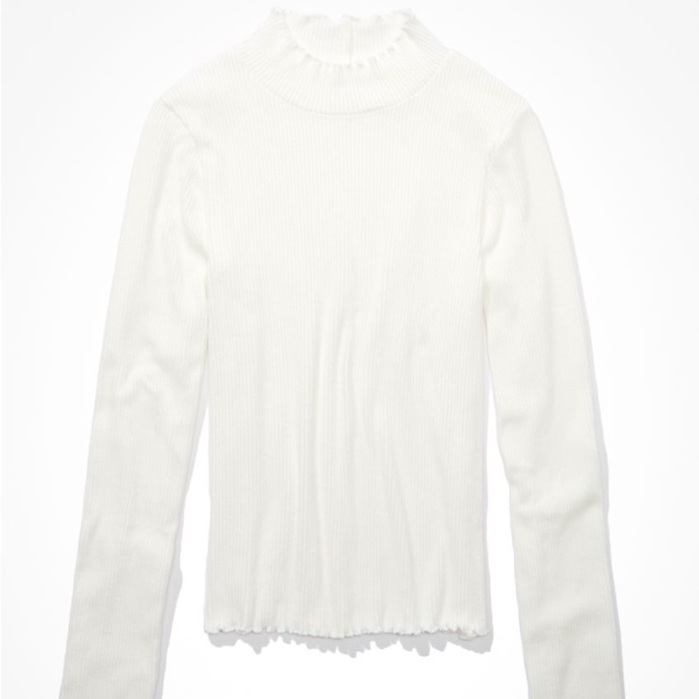 Nwot AE White Mockneck